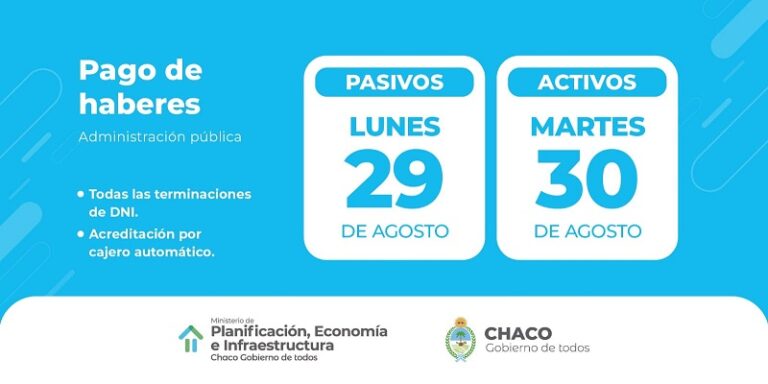 EL GOBIERNO DIO A CONOCER EL CRONOGRAMA DE PAGO DE LA ADMINISTRACIÓN ...