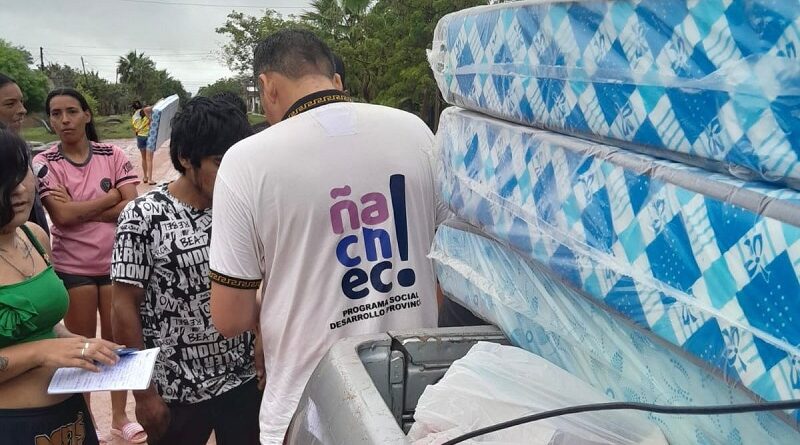 JUAN J. CASTELLI: EL GOBIERNO PROVINCIAL CONTINÚA LA ASISTENCIA A FAMILIAS AFECTADAS POR LAS LLUVIAS