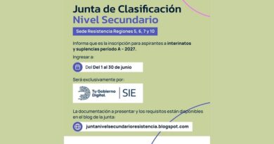 NIVEL SECUNDARIO: ABRE LA INSCRIPCIÓN PARA INTERINATOS Y SUPLENCIAS DEL PERÍODO “A” 2027