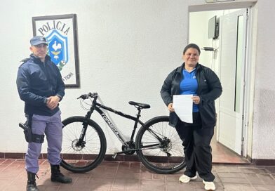 LA TIGRA: LA POLICÍA RECUPERÓ UNA BICICLETA SUSTRAÍDA E IDENTIFICÓ A UN MENOR COMO AUTOR DEL HECHO